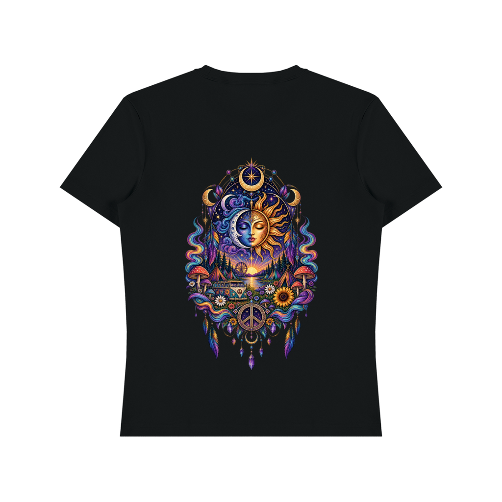 Cosmic Wanderer Design 1  Heavyweight Cotton T-Shirt Unisex