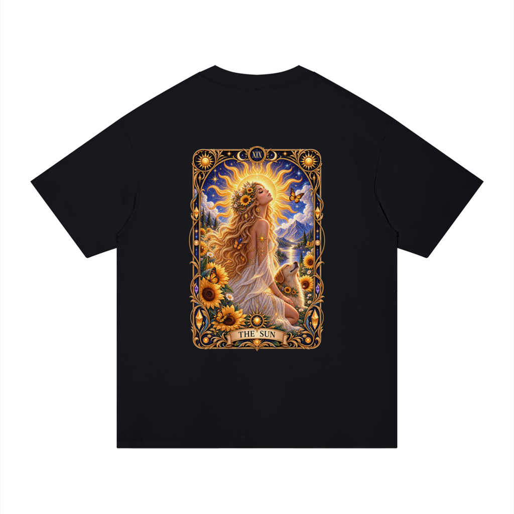 The Sun Tarot Card Regular Fit Cotton Unisex