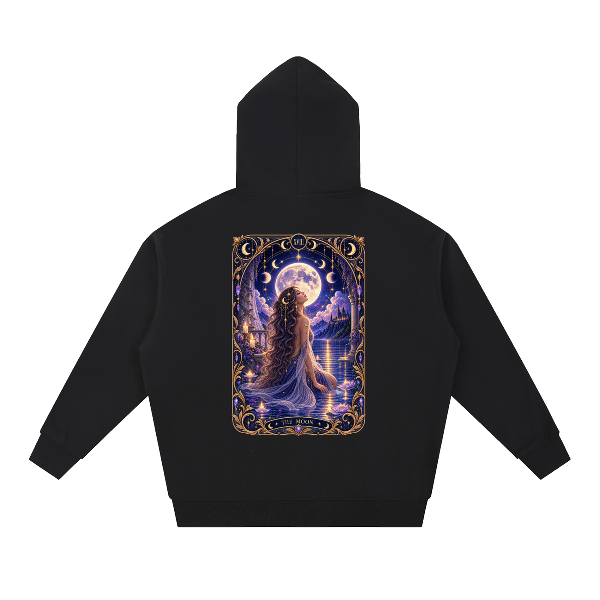 The Moon Tarot Essential Heavyweight Hoodie Unisex