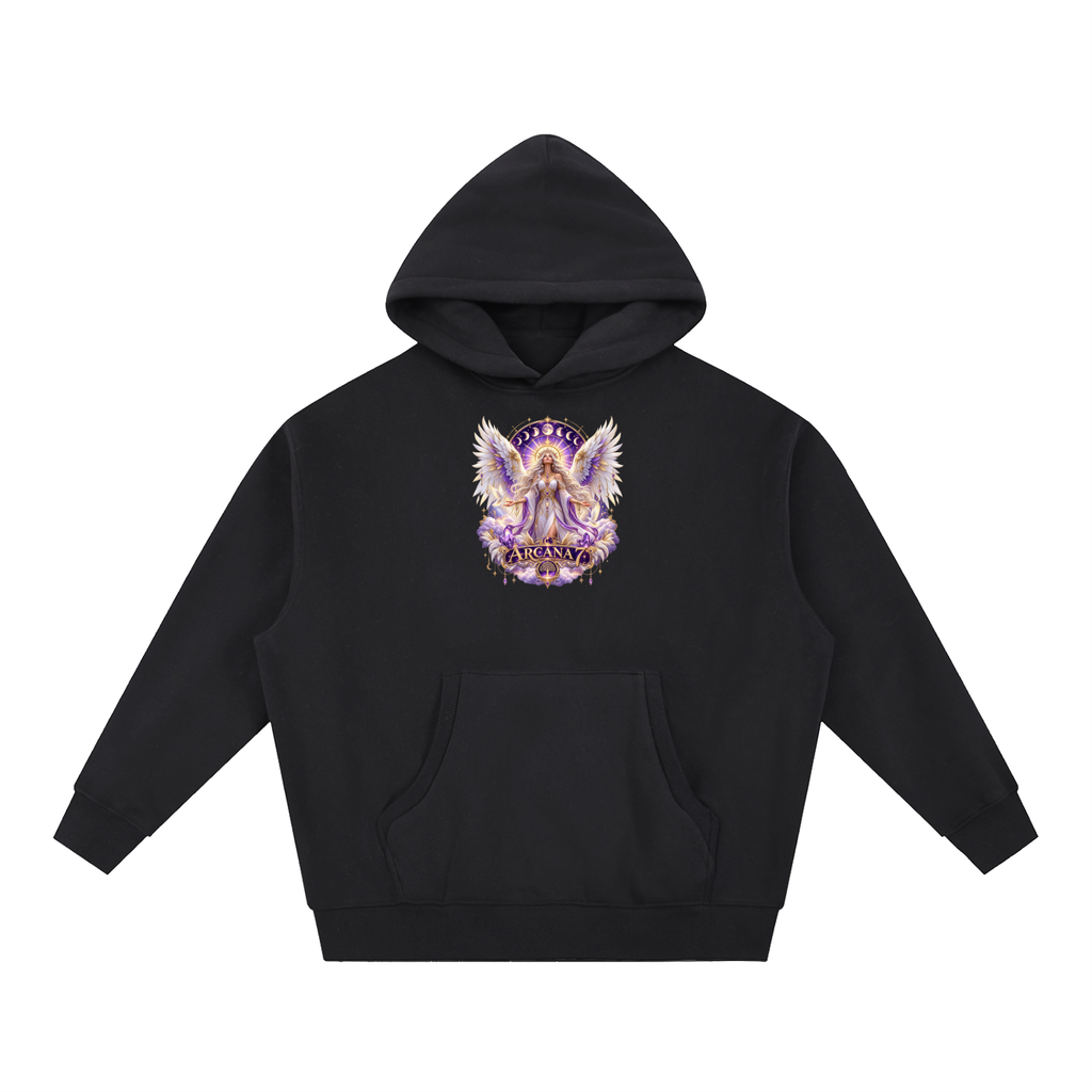 Angelic Arcana 7 Essential Oversized Boxy Fit Fleece Hoodie Unisex