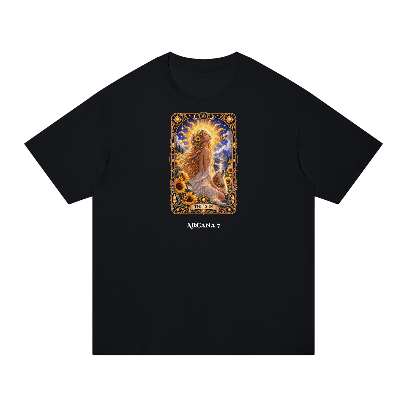 The Sun Tarot Card Regular Fit Cotton Unisex