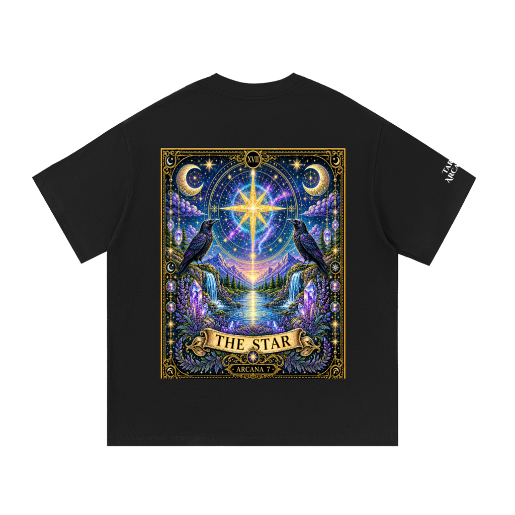 The Star Tarot Arcana 7 Essential Cotton T-Shirt Unisex