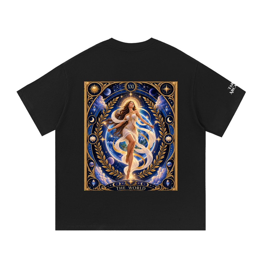Tarot WORLD Arcana 7 Essential Cotton T-Shirt Unisex