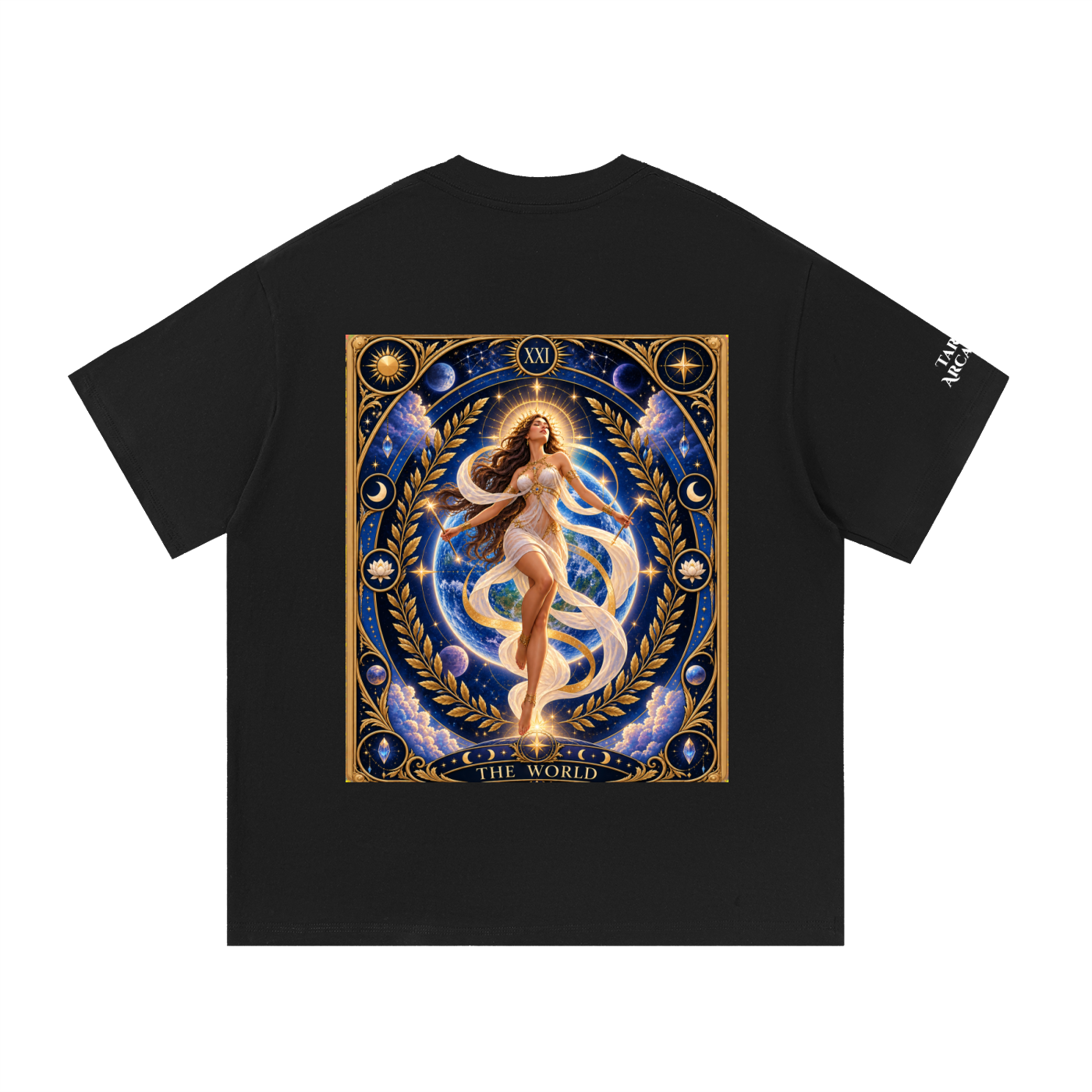 Tarot WORLD Arcana 7 Essential Cotton T-Shirt Unisex