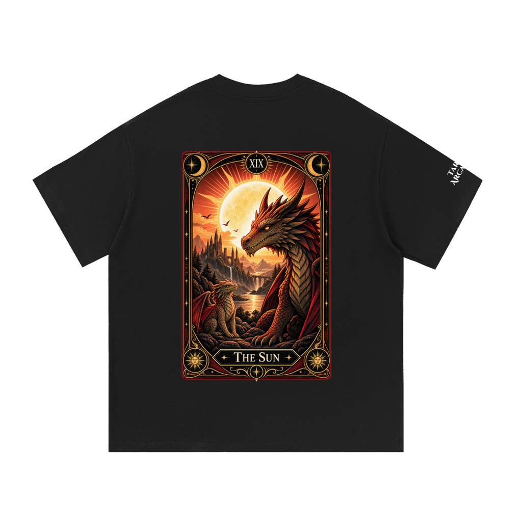 Sun Tarot Shadow Deck Dragon Essential Cotton T-Shirt Unisex