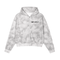 Tarot Sun Shadow Deck Dirty Washed Zip-Up Fleece Hoodie Unisex