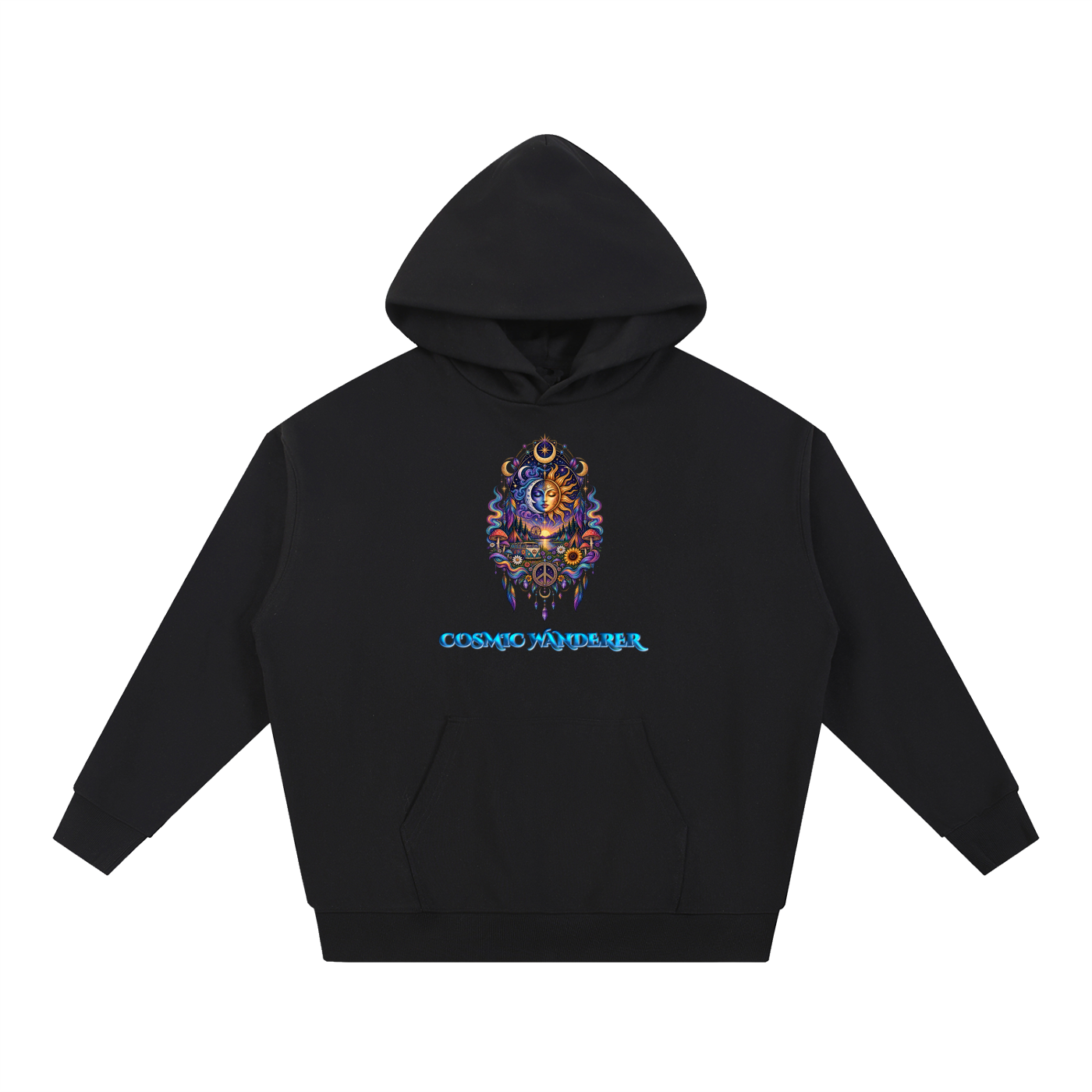 Cosmic Wanderer Design 1 Essential Heavyweight Hoodie Unisex