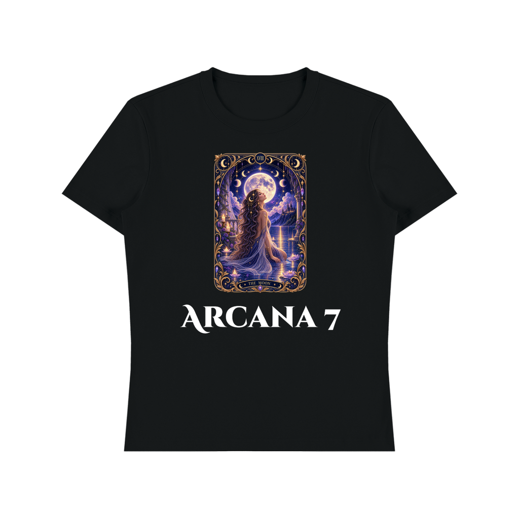 Th Moon Tarot  Heavyweight Cotton T-Shirt Unisex