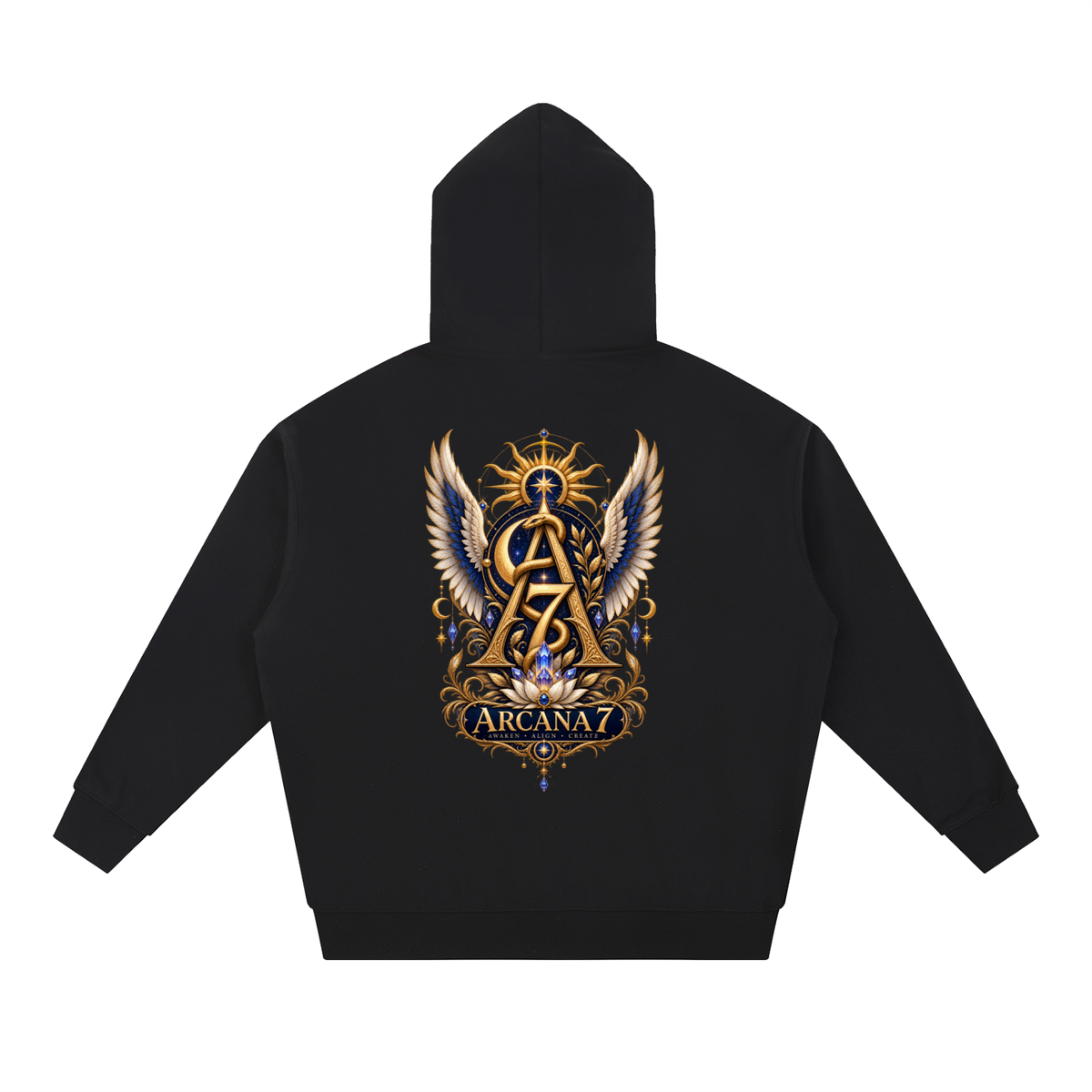 Arcana 7 Design 1 Essential Heavyweight Hoodie Unisex