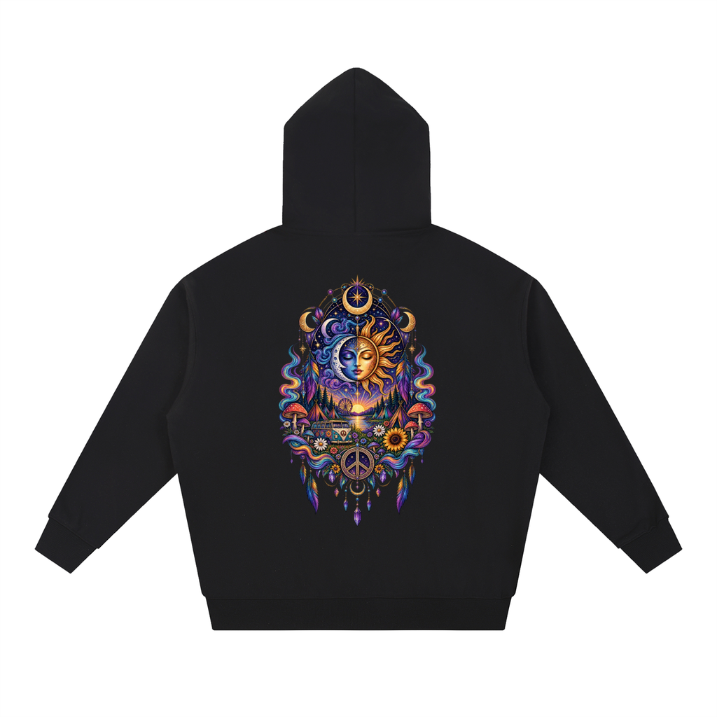 Cosmic Wanderer Design 1 Essential Heavyweight Hoodie Unisex