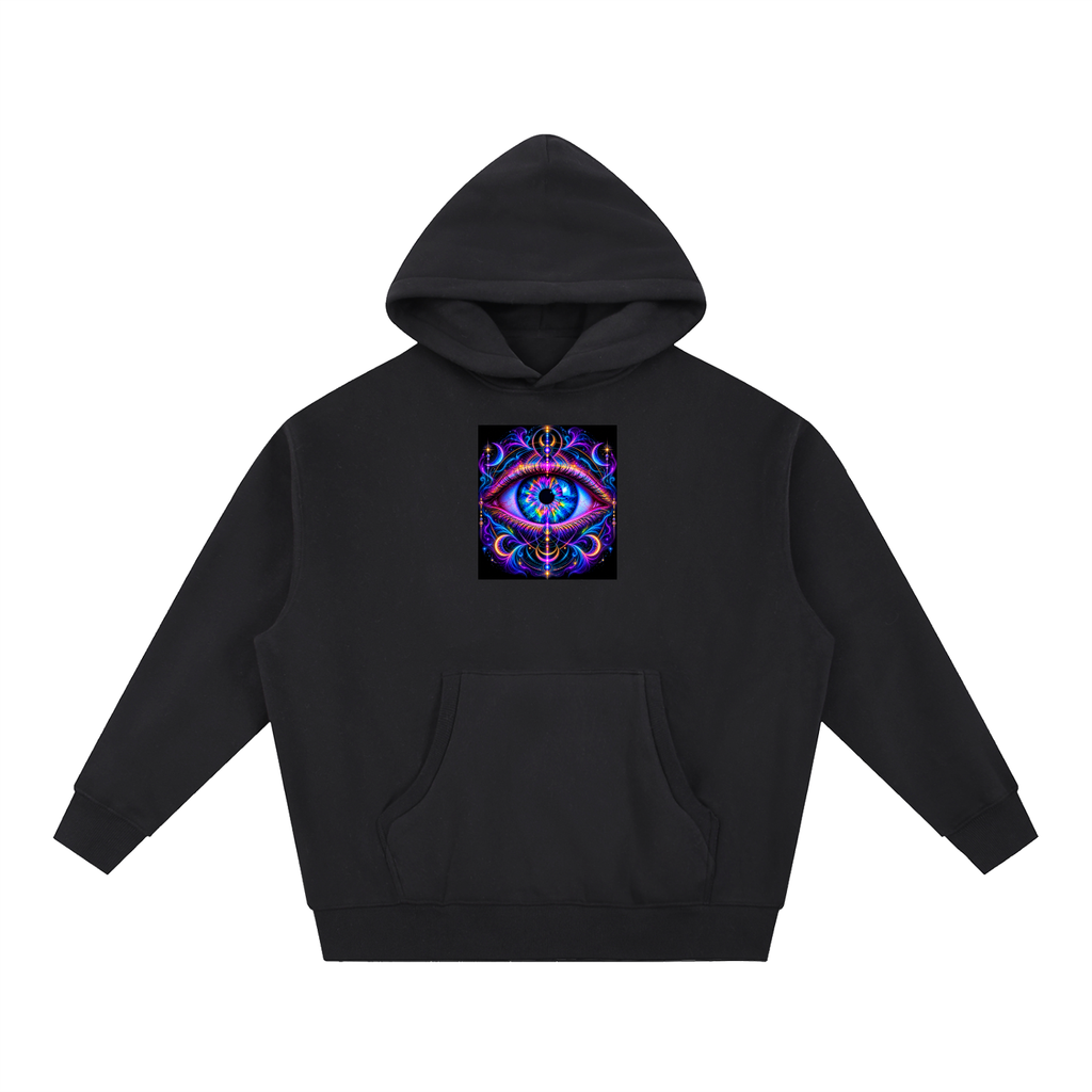 PSY Eye Essential Oversized Boxy Fit Fleece Hoodie Unisex