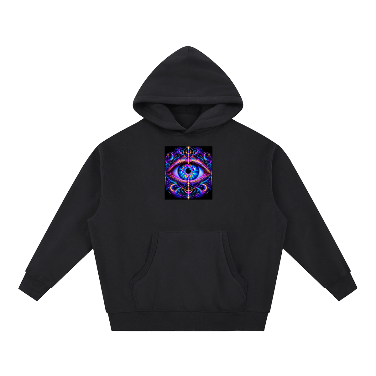 PSY Eye Essential Oversized Boxy Fit Fleece Hoodie Unisex