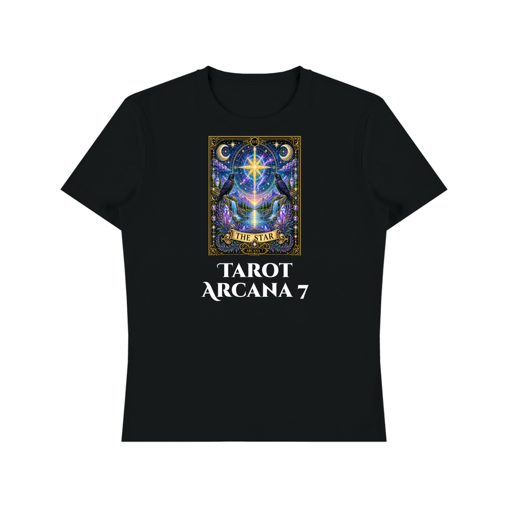 The Star Tarot Arcana 7  Heavyweight Cotton T-Shirt Unisex