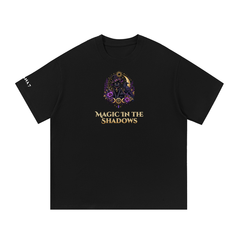 Cat/Raven  Magic in the Shadows Essential Cotton T-Shirt Unisex