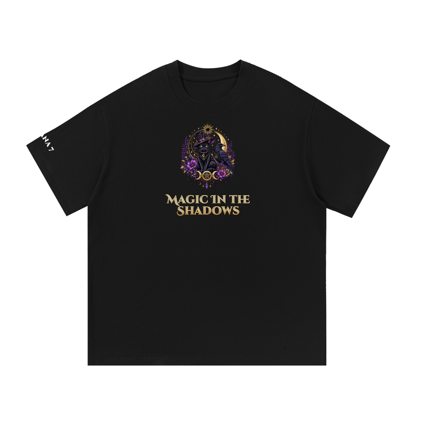 Cat/Raven  Magic in the Shadows Essential Cotton T-Shirt Unisex
