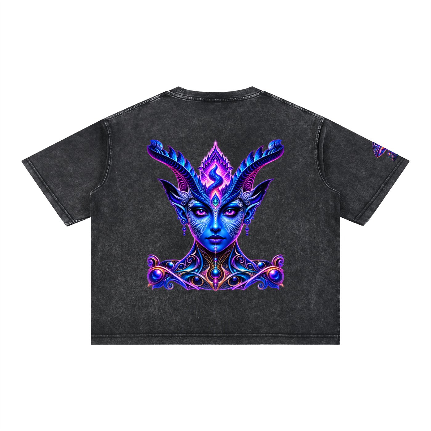 PSY New Design Mineral Wash Boxy Cotton T-Shirt