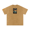 Surf Wave Snow Washed Oversized Cotton T-Shirt
