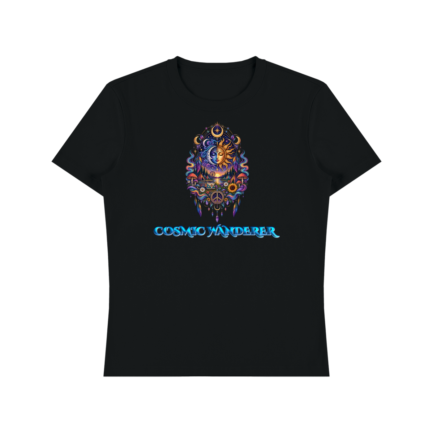 Cosmic Wanderer Design 1  Heavyweight Cotton T-Shirt Unisex