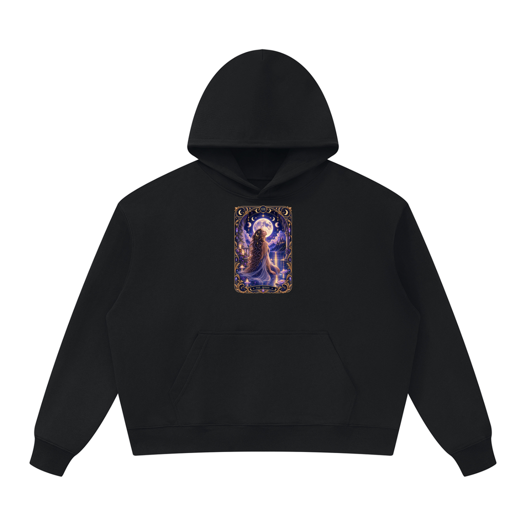 The Moon Tarot Oversized Heavyweight Hoodie Unisex