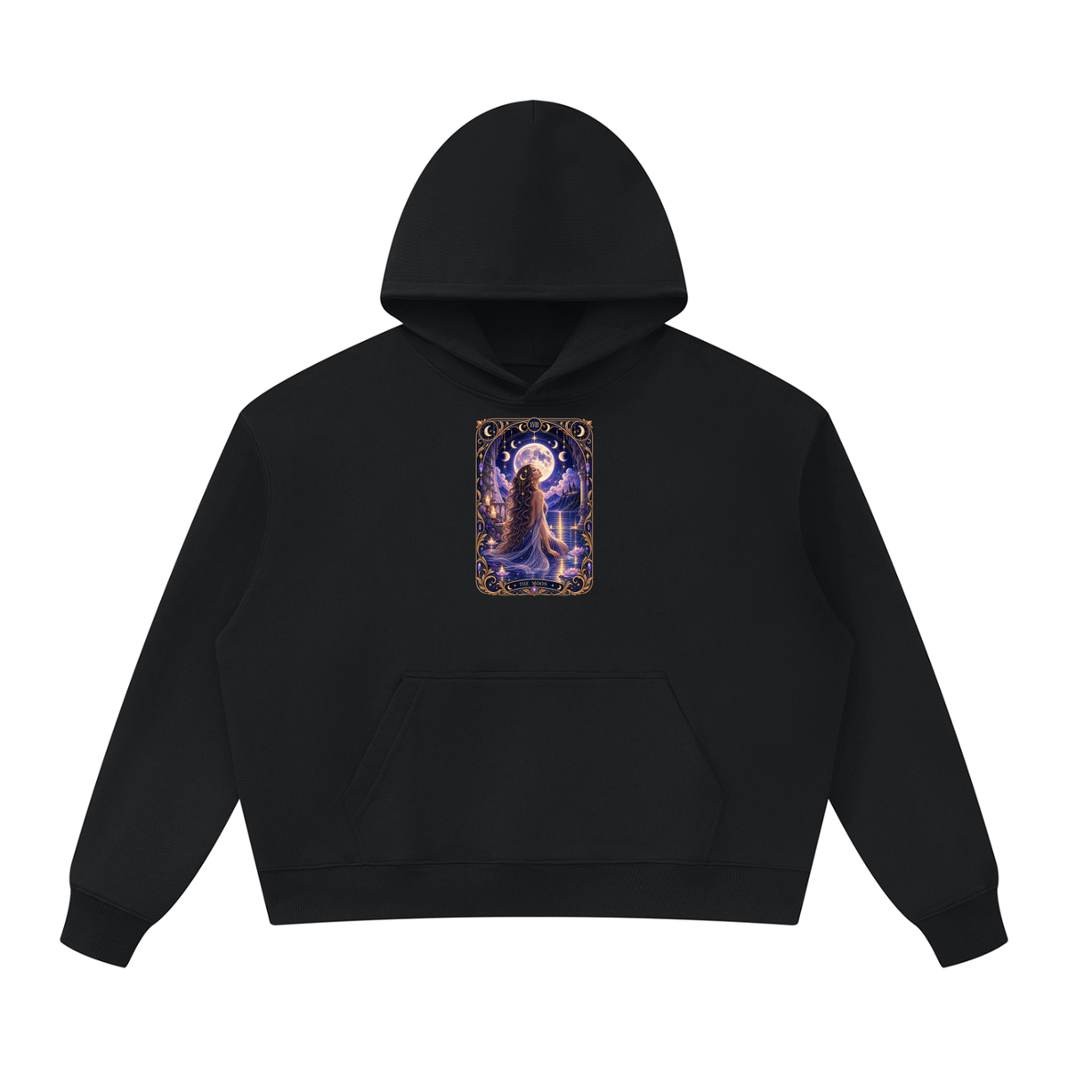 The Moon Tarot Oversized Heavyweight Hoodie Unisex
