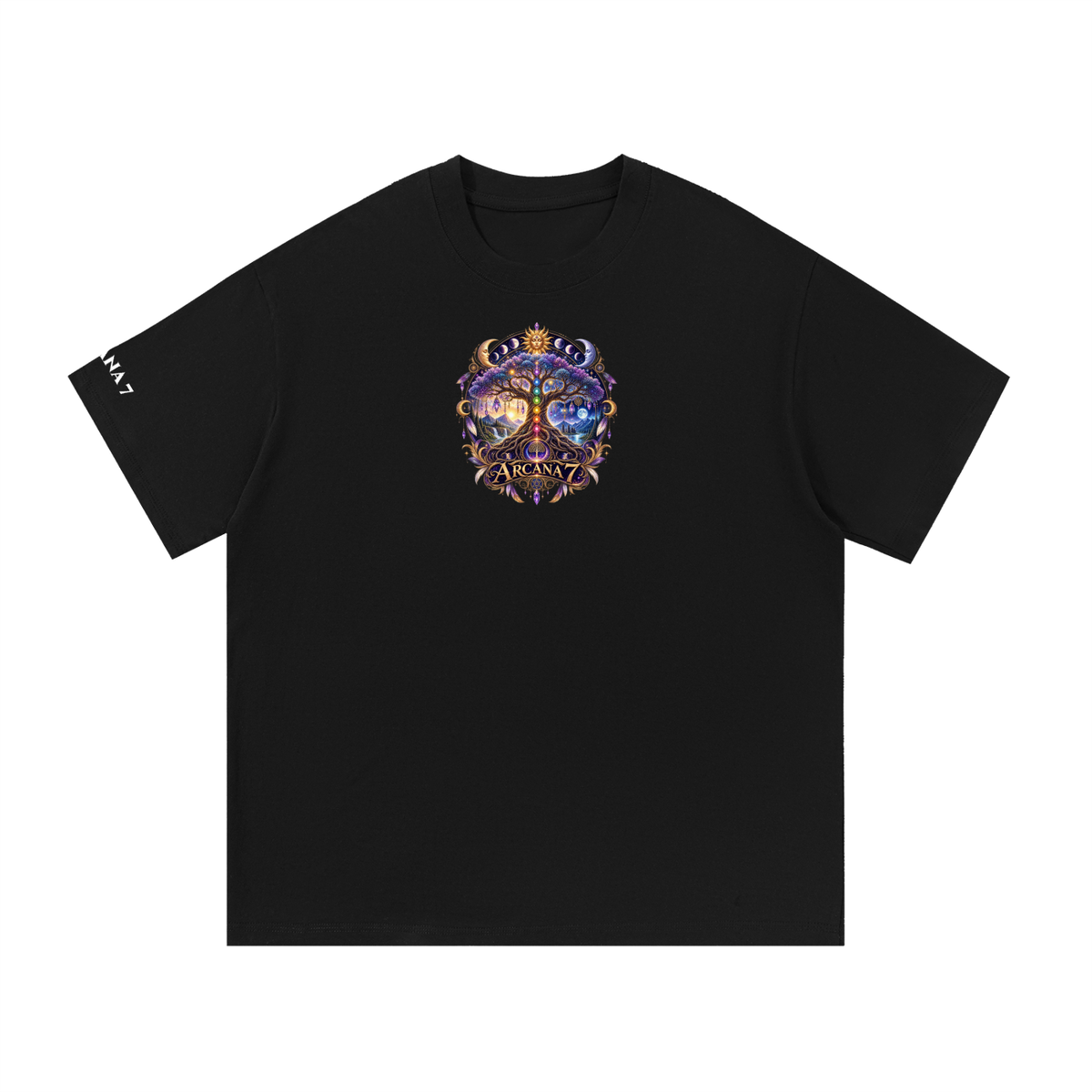 Tree of Life Design 2 Arcana 7 Essential Cotton T-Shirt Unisex